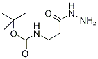 (3-肼基-3-氧代丙基)氨基甲酸叔丁酯, 42116-56-3, 结构式