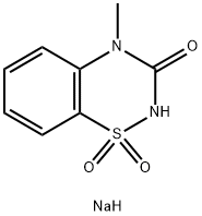 4-Methyl-2H-1,2,4-benzothiadiazin-3(4H)-one-1,1-dioxidesodiumsalt Struktur