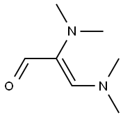 2,3-ビス(ジメチルアミノ)プロペナール 化学構造式