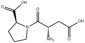 (2S)-1-[(2S)-2-amino-3-carboxy-propanoyl]pyrrolidine-2-carboxylic acid Structure