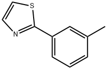 2-(3-甲苯基)噻唑, 42156-13-8, 结构式