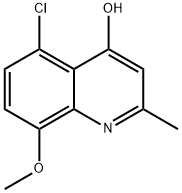 5-CHLORO-8-METHOXY-2-METHYLQUINOLIN-4-OL Structure