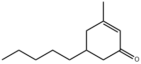 3-Methyl-5-pentyl-2-cyclohexen-1-one Struktur