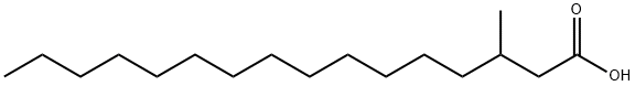 3-methylhexadecanoic acid Struktur