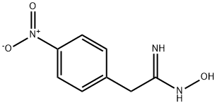 BENZENEETHANIMIDAMIDE, N-HYDROXY-4-NITRO- Struktur