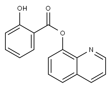 2-Hydroxybenzoic acid 8-quinolinyl ester Structure
