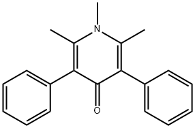 1,2,6-Trimethyl-3,5-diphenyl-4(1H)-pyridinone 结构式
