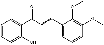 2,3-ジメトキシ-2′-ヒドロキシカルコン 化学構造式