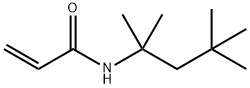 N-(1,1,3,3-テトラメチルブチル)アクリルアミド 化学構造式
