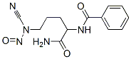 N-[1-カルバモイル-4-(シアノニトロソアミノ)ブチル]ベンズアミド 化学構造式