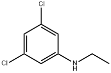 3,5-ジクロロ-N-エチルベンゼンアミン 化学構造式
