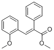 3-(2-メトキシフェニル)-2-フェニルアクリル酸メチル 化学構造式