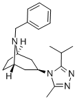 8-Benzyl-3-exo-(5-isopropyl-3-methyl-4H-1,2,4-triazol-4-yl)-8-azabicyclo[3.2.1]octane  Struktur
