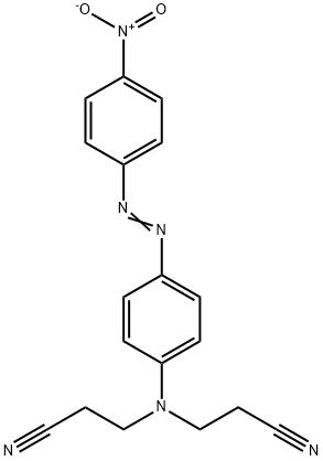 3,3'-[[4-(4-ニトロフェニル)アゾフェニル]イミノ]ビスプロパンニトリル 化学構造式