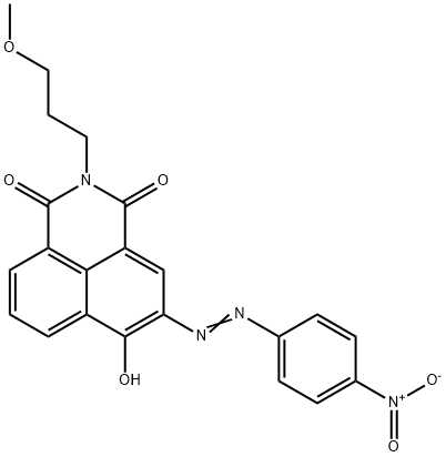 6-hydroxy-2-(3-methoxypropyl)-5-[(4-nitrophenyl)azo]-1H-benz[de]isoquinoline-1,3(2H)-dione Structure