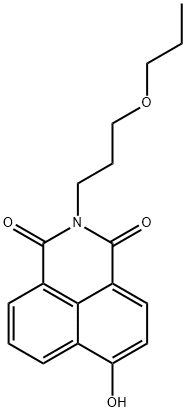 1,3-ジオキソ-2-(3-イソプロポキシプロピル)-2,3-ジヒドロ-1H-ベンゾ[de]イソキノリン-6-オール 化学構造式