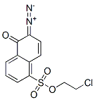 2-chloroethyl 6-diazo-5,6-dihydro-5-oxonaphthalene-1-sulphonate Struktur