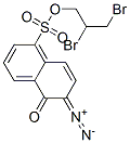 2,3-dibromopropyl 6-diazo-5,6-dihydro-5-oxonaphthalene-1-sulphonate Structure