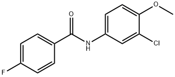 N-(3-Chloro-4-Methoxyphenyl)-4-fluorobenzaMide, 97% Structure