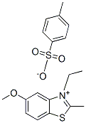 3-ethyl-5-methoxy-2-methylbenzothiazolium p-toluenesulphonate Structure
