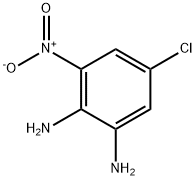 5-クロロ-3-ニトロ-1,2-ベンゼンジアミン 化学構造式