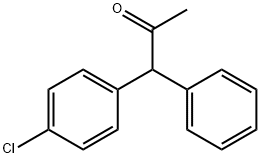 1-(4-クロロフェニル)-1-フェニル-2-プロパノン 化学構造式