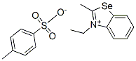 3-ethyl-2-methylbenzoselenazolium 4-methylbenzenesulphonate Struktur