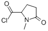 2-Pyrrolidinecarbonyl chloride, 1-methyl-5-oxo- (9CI) Structure