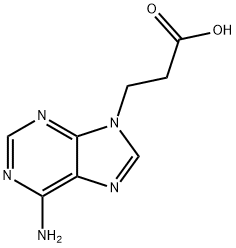 6-Amino-9H-purine-9-propanoic acid Structure