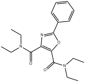 2-Phenyl-N,N,N',N'-tetraethyloxazole-4,5-dicarboxamide Structure