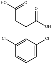 2-(2,6-ジクロロフェニル)こはく酸 化学構造式