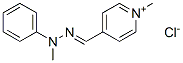 Pyridinium,1-methyl-4-[(methylphenylhydrazono)methyl]-,chloride Struktur