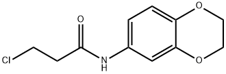 3-氯-N-(2,3-二氢-1,4-苯并二氧杂芑-7-基)丙酰胺, 42477-08-7, 结构式