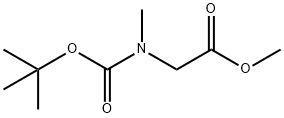 N-Boc-N-甲基甘氨酸甲酯 结构式