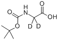 BOC-甘氨酸-D2 结构式