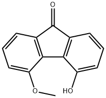 4-HYDROXY-5-METHOXY-9H-FLUOREN-9-ONE Struktur