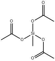 Methyltriacetoxysilane Struktur