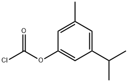 クロロぎ酸3-メチル-5-(1-メチルエチル)フェニル 化学構造式