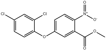 3-(2,4-ジクロロフェノキシ)-6-ニトロ安息香酸メチル 化学構造式