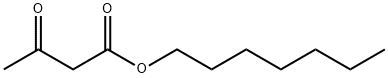 アセト酢酸ヘプチル 化学構造式