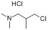 N,N-二甲氨基-3-氯-2-甲基丙烷盐酸盐, 4261-67-0, 结构式