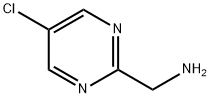 1-(5-クロロ-2-ピリミジニル)メタンアミン 化学構造式