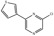 2-CHLORO-6-(3-THIENYL)PYRAZINE Structure