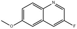 3-氟-6-甲氧基喹啉 结构式
