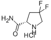 4,4-DIFLUORO-L-PROLINAMIDE HYDROCHLORIDE Structure
