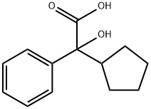 2-环戊基-2-羟基苯乙酸, 427-49-6, 结构式