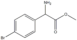 DL-4-溴苯基甘氨酸 结构式