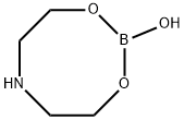 テトラヒドロ-2-ヒドロキシ-4H-1,3,6,2-ジオキサザボロシン 化学構造式