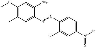 2-(2-chloro-4-nitrophenylazo)-5-methoxy-p-toluidine 结构式