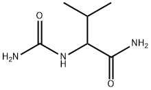Butanamide,  2-[(aminocarbonyl)amino]-3-methyl- Structure